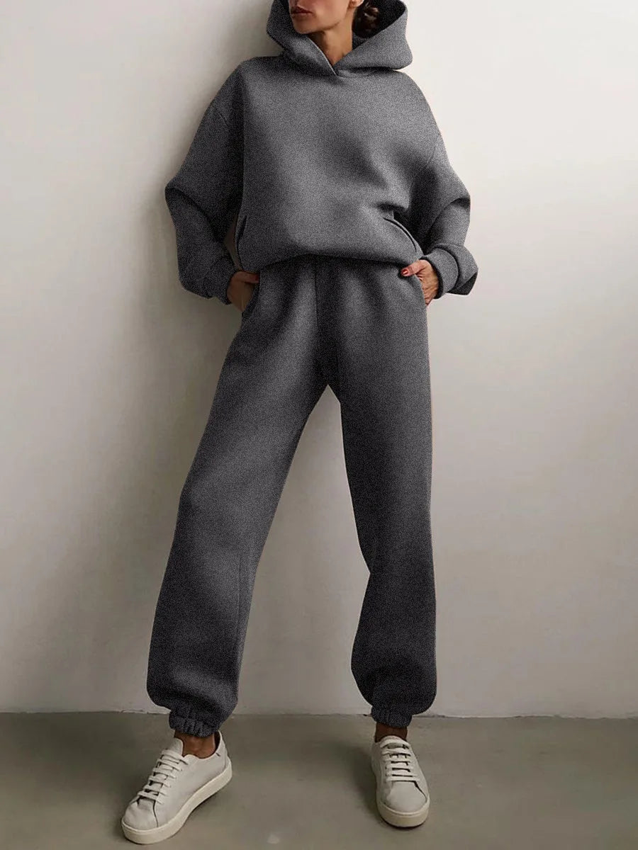 Sudaderas con capucha Casual Sólido Manga larga Polar Cálido con capucha