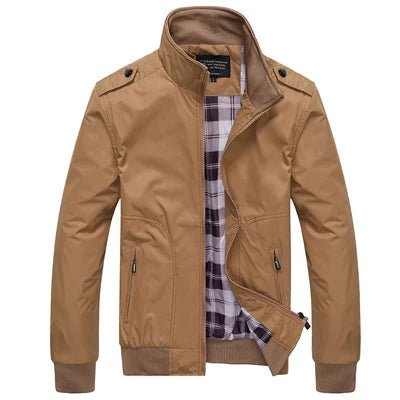 Chaquetas Bomber para Hombre Casual Hombre Color Sólido