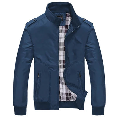 Chaquetas Bomber para Hombre Casual Hombre Color Sólido