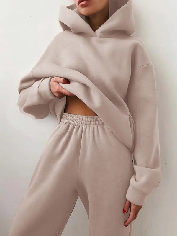 Sudaderas con capucha Casual Sólido Manga larga Polar Cálido con capucha