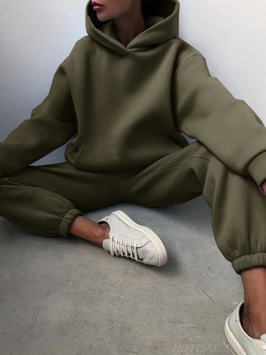 Sudaderas con capucha Casual Sólido Manga larga Polar Cálido con capucha