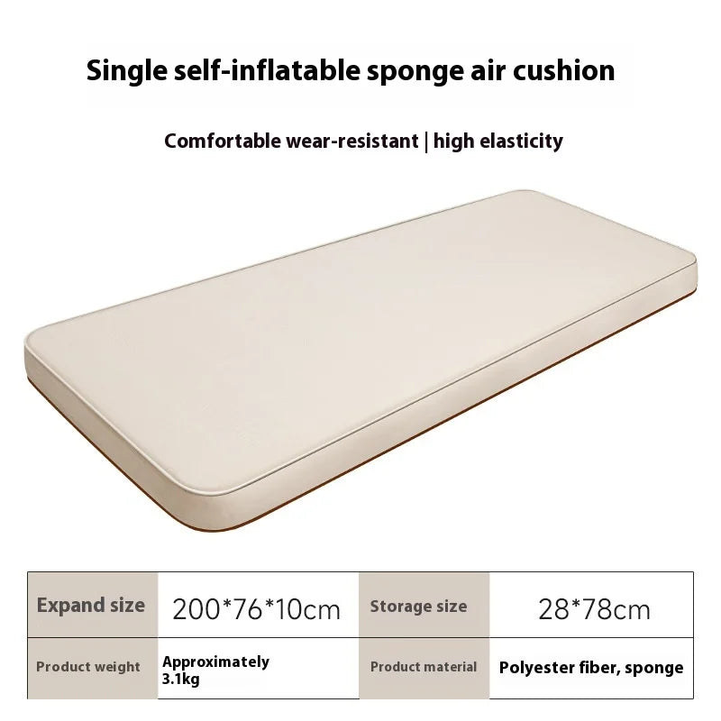 doble Colchón autoinflable Grueso 10cm Compacto plegable para acampar Almohadilla de cama 1-2 personas