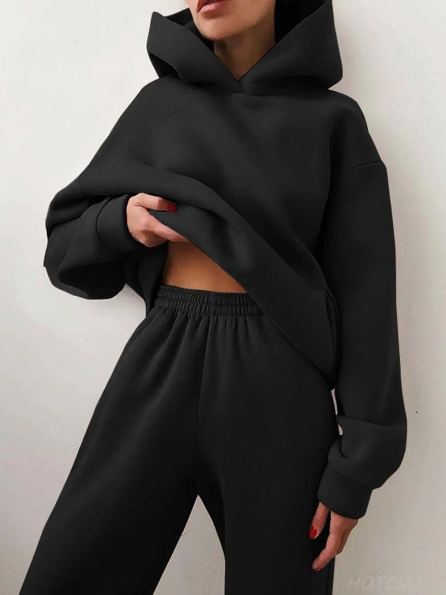 Sudaderas con capucha Casual Sólido Manga larga Polar Cálido con capucha
