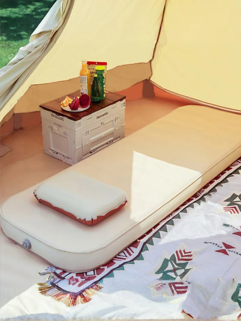 doble Colchón autoinflable Grueso 10cm Compacto plegable para acampar Almohadilla de cama 1-2 personas