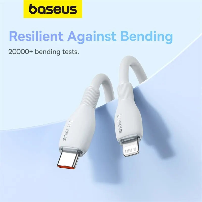 Cable USB C Baseus TPE 20W para iPhone 14 13 12 11 Pro Max