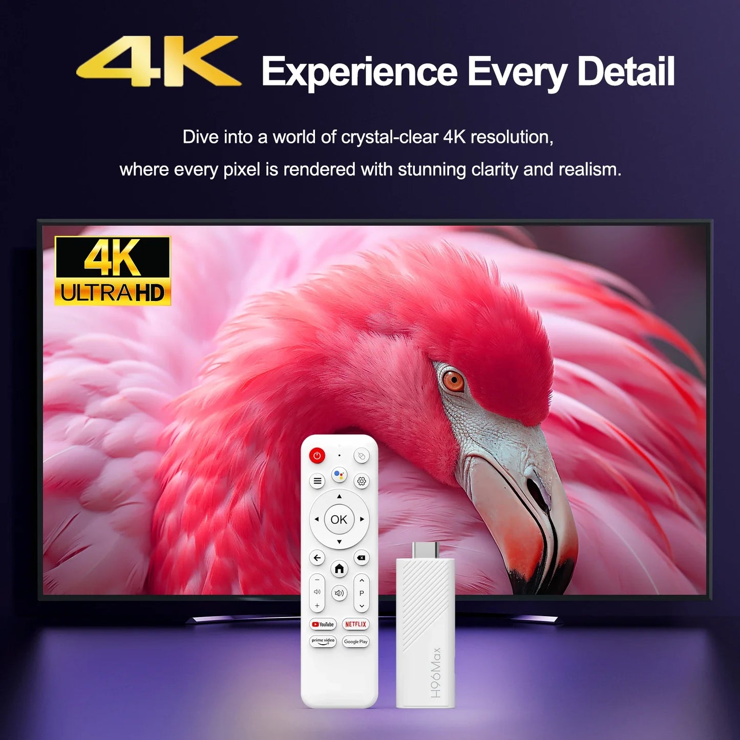 2024 New H96 MAX H313 Mini TV Stick Android 14 Smart TV Box
