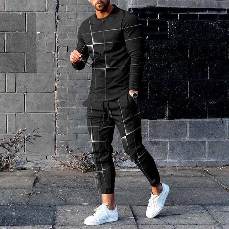 Conjuntos de hombre Estampado animal León Impresión 3D