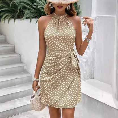 vestidos Moda de verano para mujer con cuello