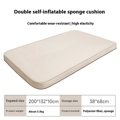doble Colchón autoinflable Grueso 10cm Compacto plegable para acampar Almohadilla de cama 1-2 personas