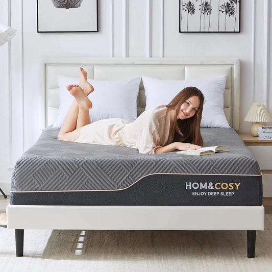 Colchón Queen Size Hcore de 10 pulgadas, gel refrescante de lujo