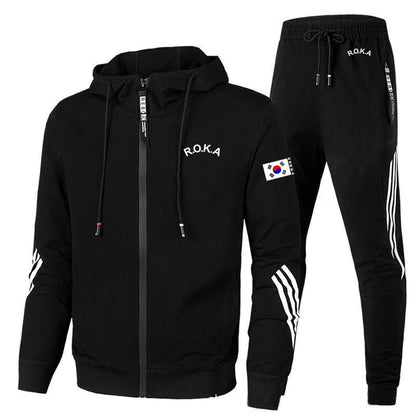 2024  ROKA Korean Fashion Men's Zipper Jacket Hoodie